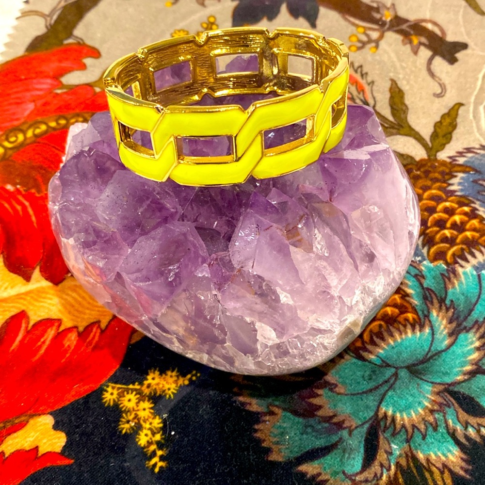 Nordstrom Bracelet Yellow and Gold hinged NWOT